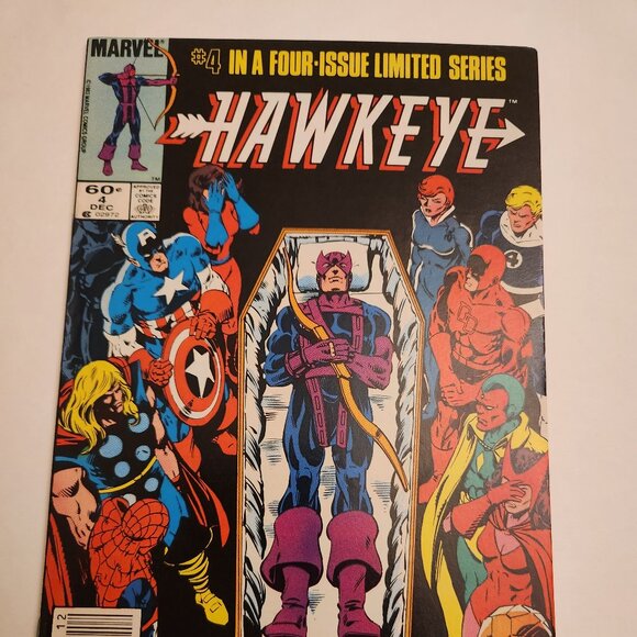Hawkeye #4 (1983) Marvel Comics, Marriage to Mockingbird, Newstand, NM - Picture 1 of 14